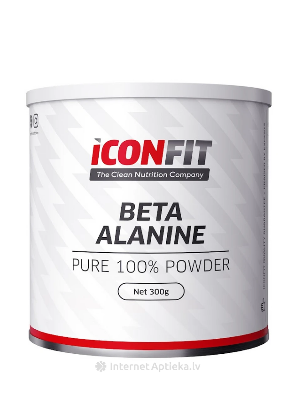 ICONFIT Beta-Alanine Can – Maitsestamata pulber, 300 g | internetaptieka.lv