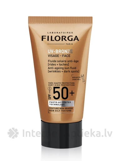 FILORGA UV-Bronze защитный крем для лица SPF 50, 40 мл | internetaptieka.lv