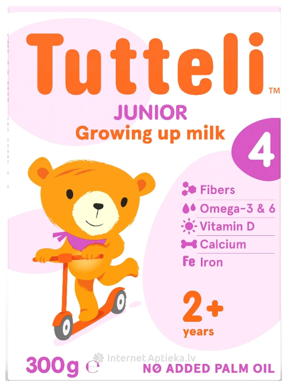 TUTTELI 4 Junior piena maisījums no 2 gadiem, 300 g | internetaptieka.lv