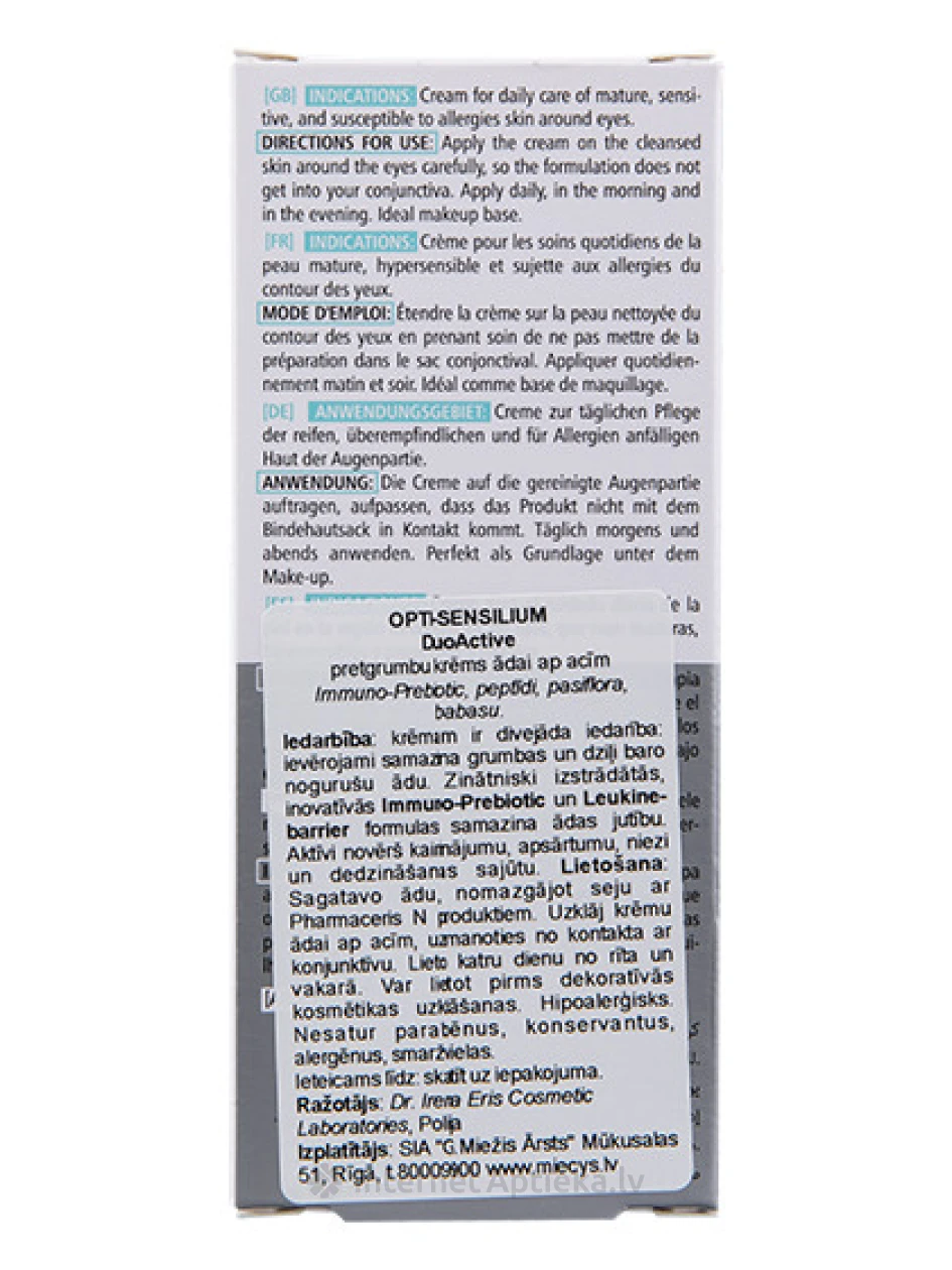 Pharmaceris A Opti-Sensilium крем от морщин для кожи вокруг глаз, 15 мл | internetaptieka.lv