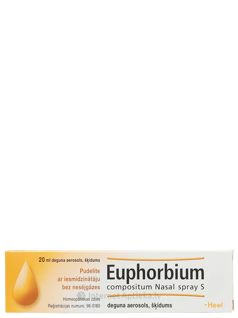 Euphorbium compositum назальный спрей S, 20 мл | internetaptieka.lv