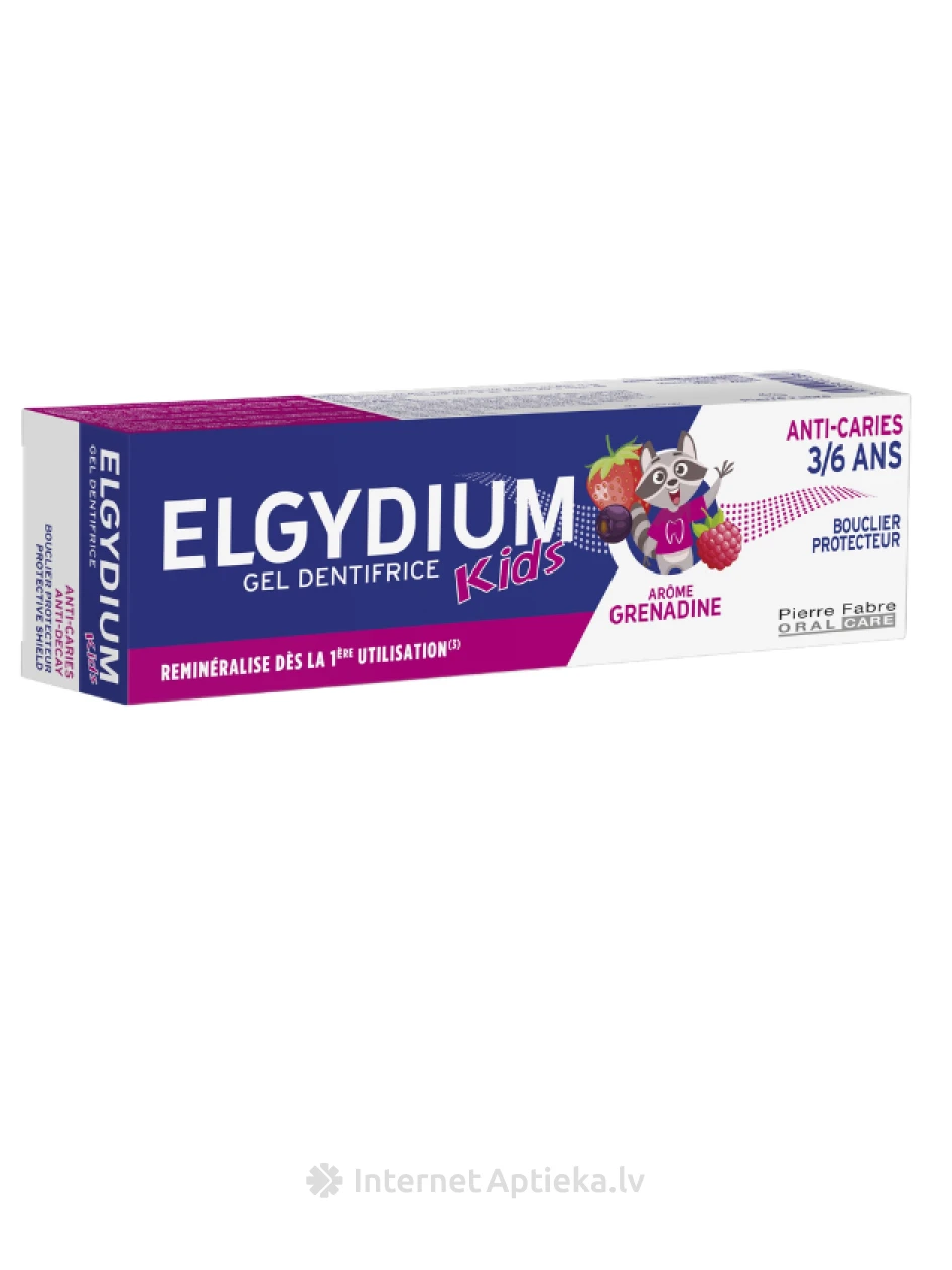Elgydium KIDS Red berries zobu pasta bērniem (3-6 g.v.), 50 ml | internetaptieka.lv