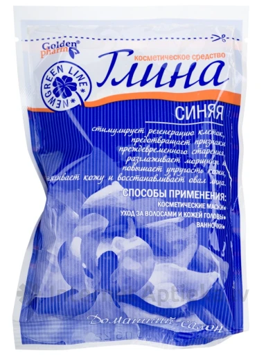 Глина Синяя косметическая, 60 г | internetaptieka.lv