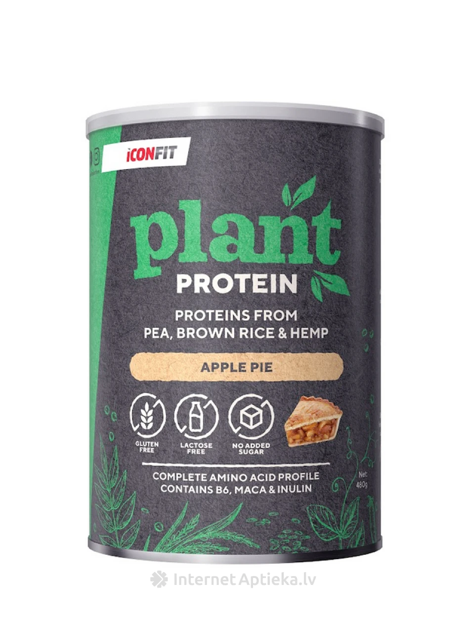 ICONFIT Plant Protein - Apple Pie, 480 г | internetaptieka.lv