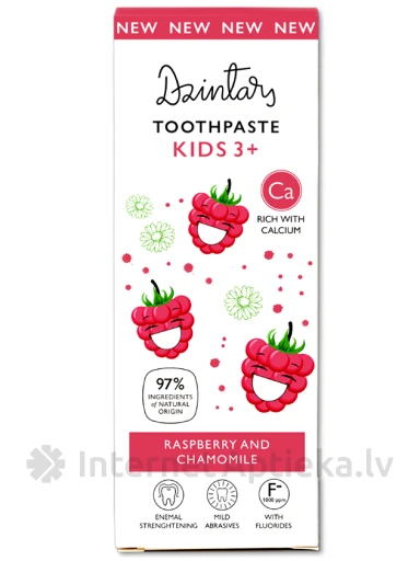 Dzintars Zobu pasta bērniem 3+, 50 ml | internetaptieka.lv