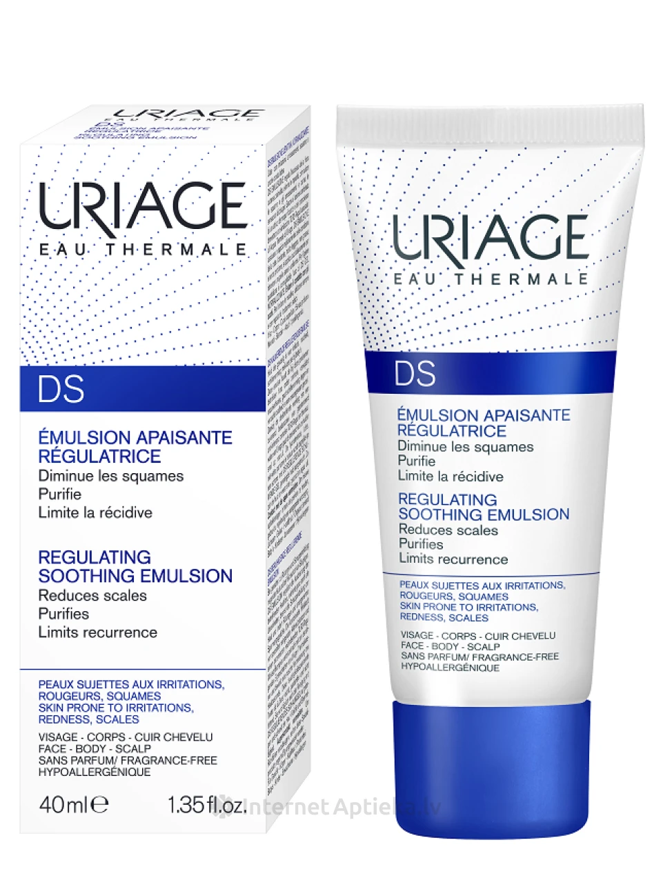 URIAGE D.S. Regulējošā emulsija, 40 ml | internetaptieka.lv