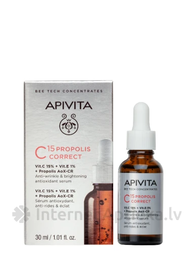 APIVITA C15 PROPOLIS korrigeeriv seerum, 30 ml | internetaptieka.lv