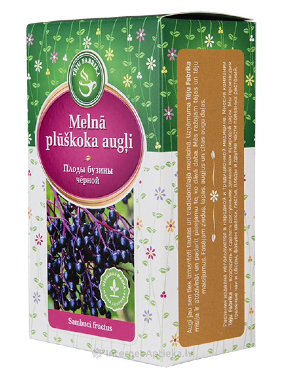 Tēja Melnā plūškoka ogas, 100 g | internetaptieka.lv