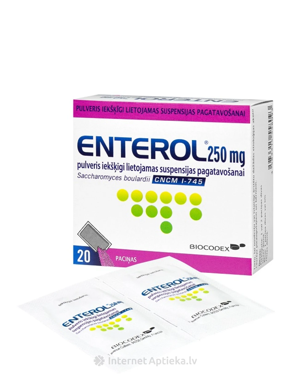 Enterol 250mg порошок, 20 пачек | internetaptieka.lv