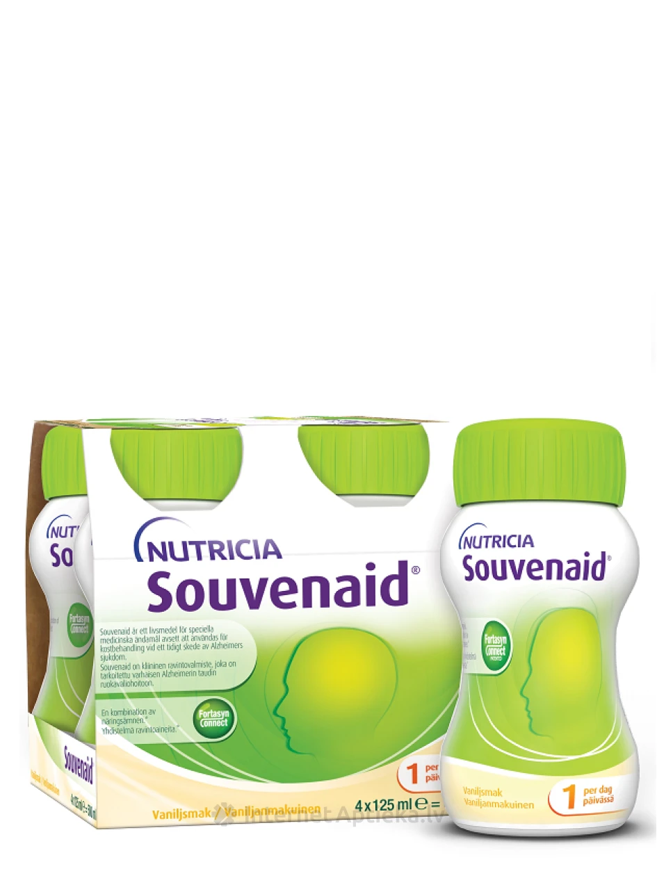 NUTRICIA Souvenaid® ar vaniļas garšu, 4*125 ml | internetaptieka.lv