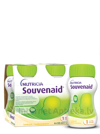 NUTRICIA Souvenaid® со вкусом ванили, 4*125 мл | internetaptieka.lv