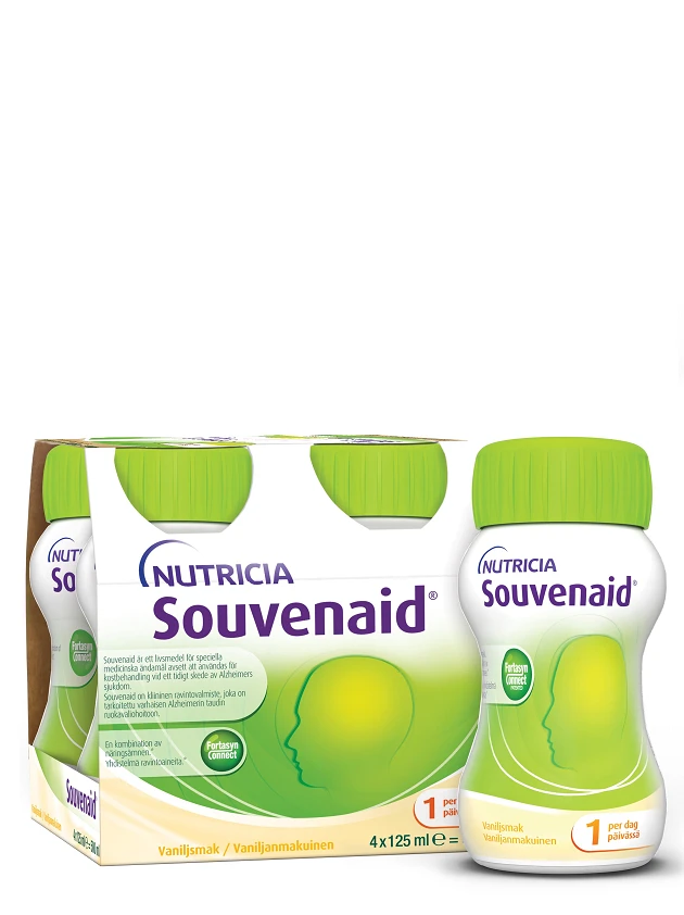 Nutricia Souvenaid ar vaniļas garšu, 4 x 125 ml