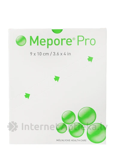 Mepore Pro sterils plāksteris 9 x 10 cm, 40 gb. | internetaptieka.lv