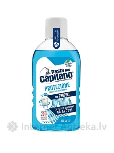 Pasta del Capitano Mutes dobuma skalošanas līdzeklis ar propolisu, 400 ml | internetaptieka.lv