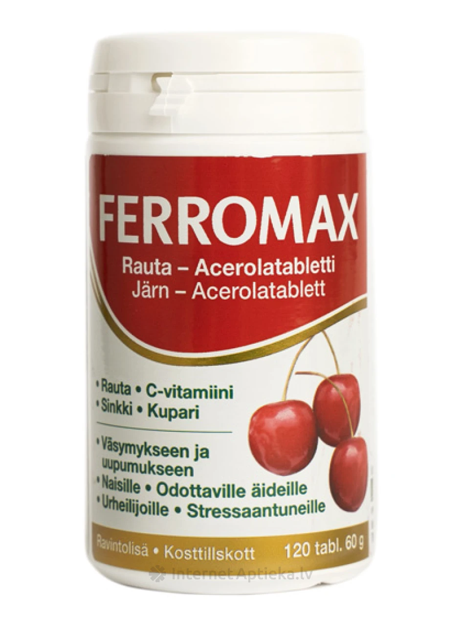 FERROMAX rauatabletid, 120 tabletti | internetaptieka.lv