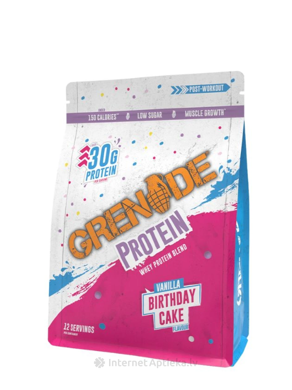 Grenade Protein Powder - Birthday Cake, 480g | internetaptieka.lv