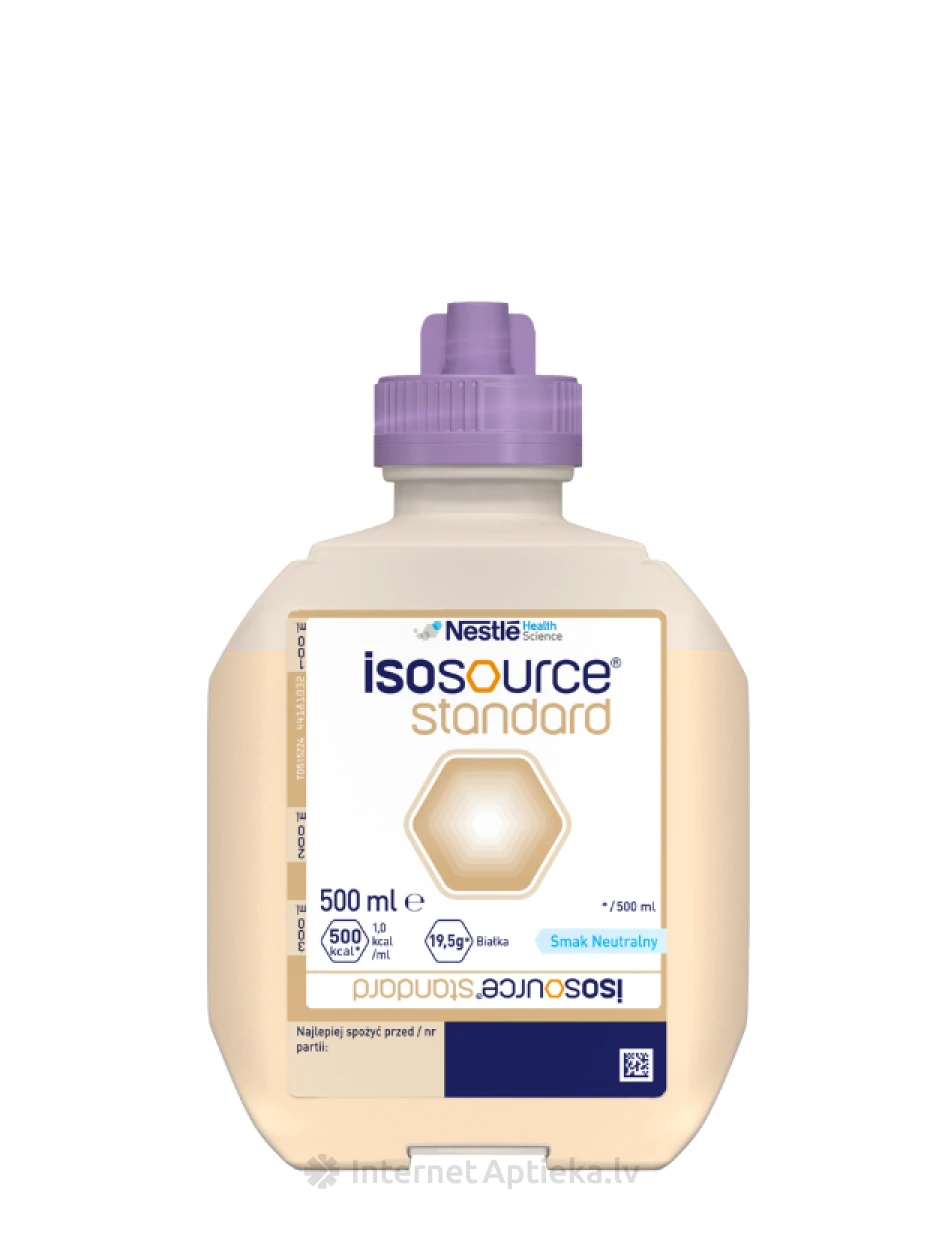 Nestle Isosource Standard neutral Pārtika medicīniskiem nolūkiem, 500 ml | internetaptieka.lv