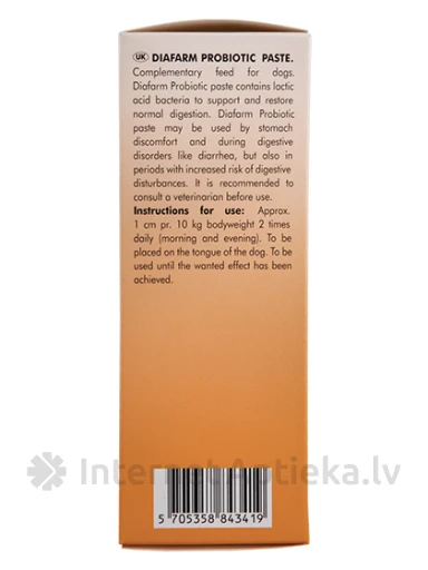 Diafarm Probiotic Care паста - пробиотики для собак, 50 г | internetaptieka.lv