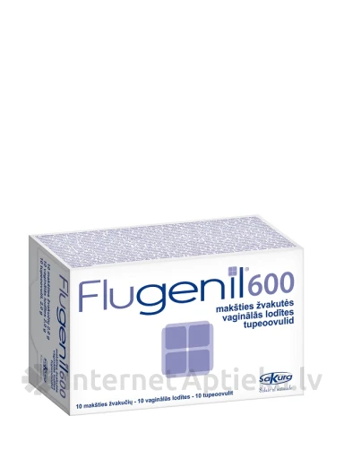 Flugenil 600 вагинальные капсулы, 10 шт. | internetaptieka.lv