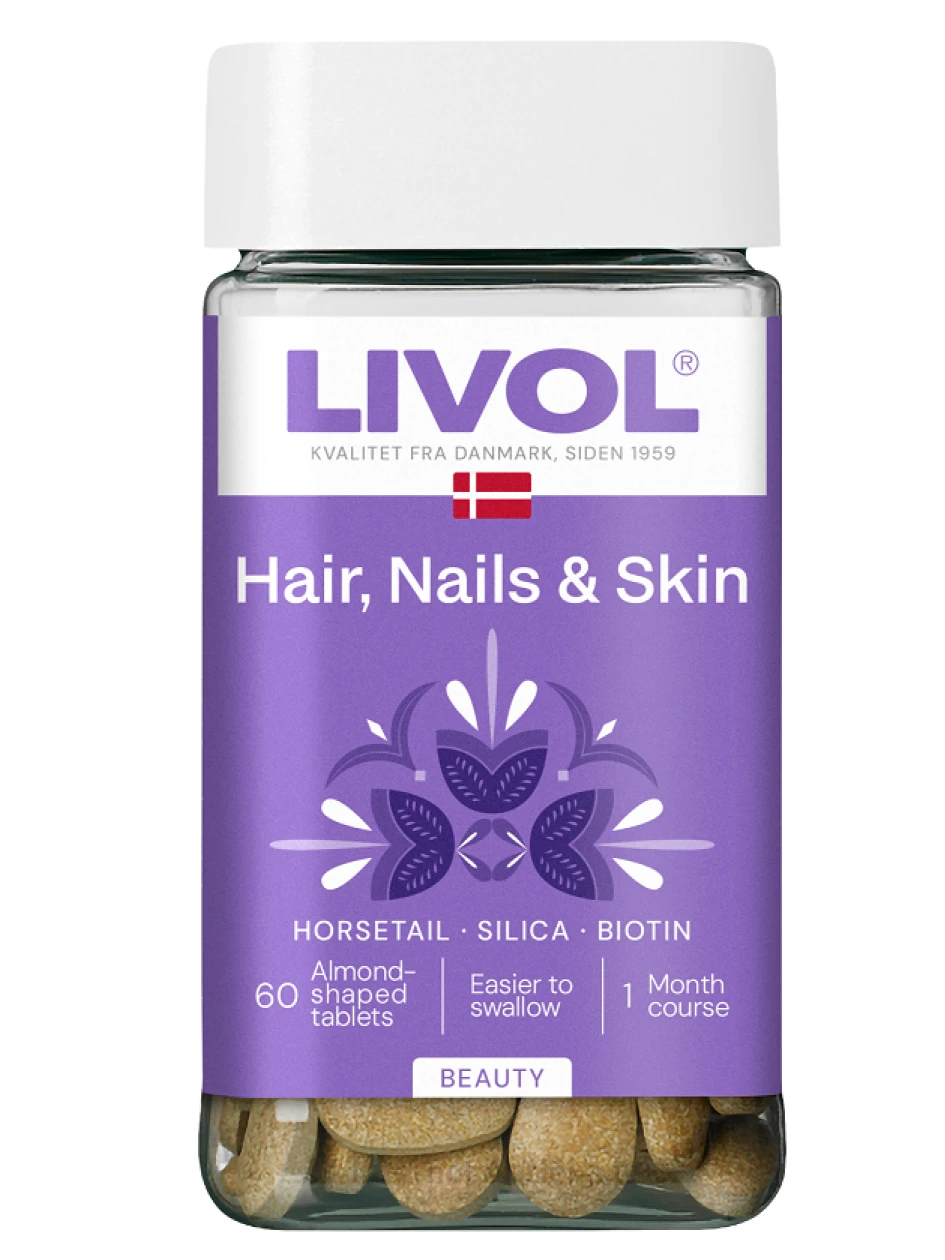 LIVOL Hair, Skin, Nails таблетки, 60 шт. | internetaptieka.lv