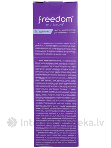 FREEDOM soft tamponi bez diedziņa, normal, 10 gb. | internetaptieka.lv