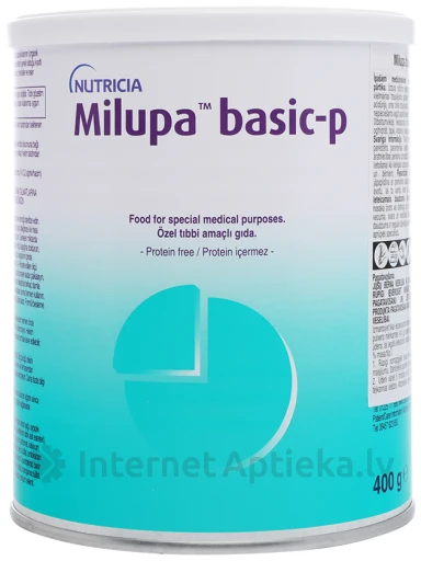Milupa Basic-P искусственная молочная смесь, 400 г | internetaptieka.lv