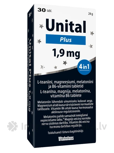 Unital plus 1.9 mg, 30 tabletti | internetaptieka.lv