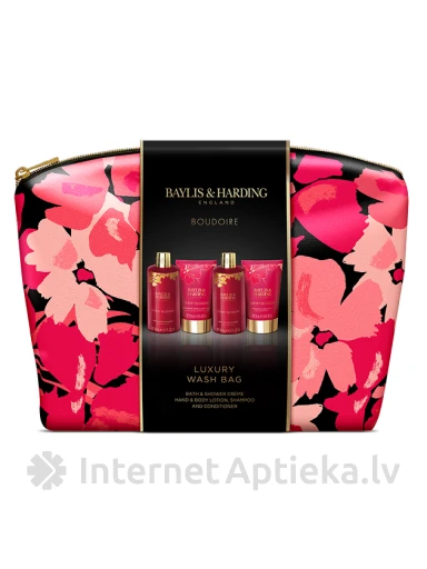 Baylis & Harding Boudiore Cherry Blossom luksuslik kehahoolduse kinkekomplekt, 100ml, 100ml, 50ml, 50ml | internetaptieka.lv