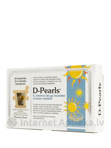 D-Pearls, 80 kapsulas | internetaptieka.lv