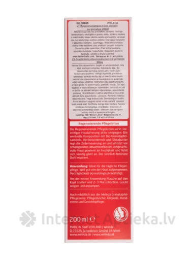 Weleda Granātābolu atjaunojošs pieniņš ķermenim, 200 ml | internetaptieka.lv