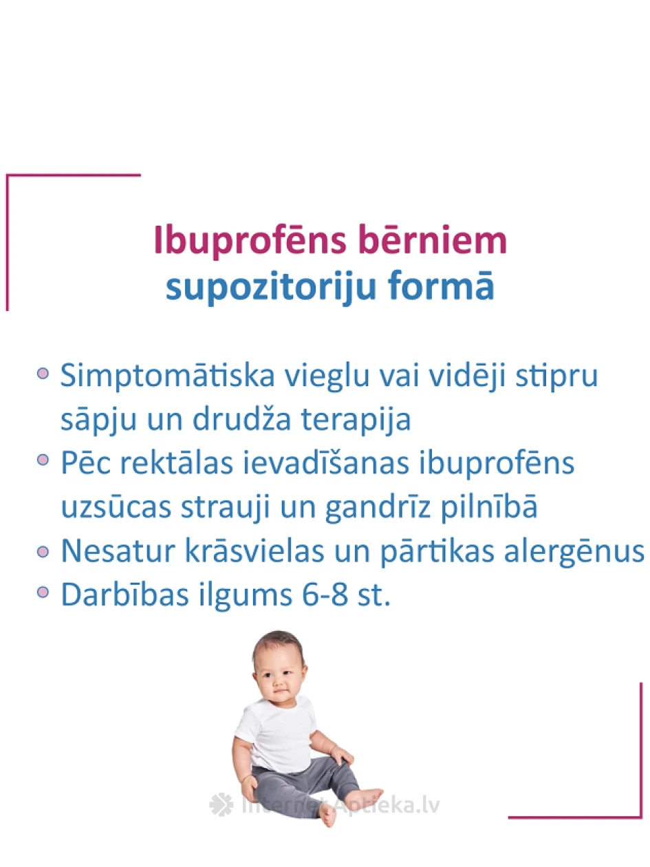 Ibugard 60 mg, 10 suposiiti | internetaptieka.lv