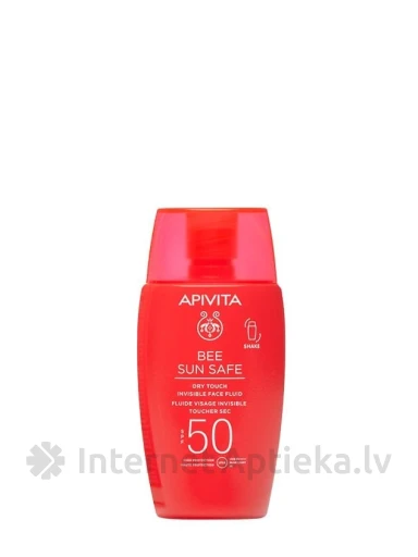 APIVITA BEE SUN SAFE Dry Touch nähtamatu näo fluid SPF50, 50 ml | internetaptieka.lv