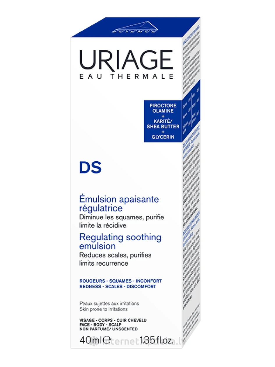 URIAGE D.S. Regulējošā emulsija, 40 ml | internetaptieka.lv