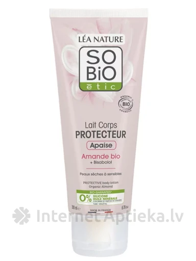So Bio Aizsargājošs ķermeņa piens ar mandelēm, 200 ml | internetaptieka.lv