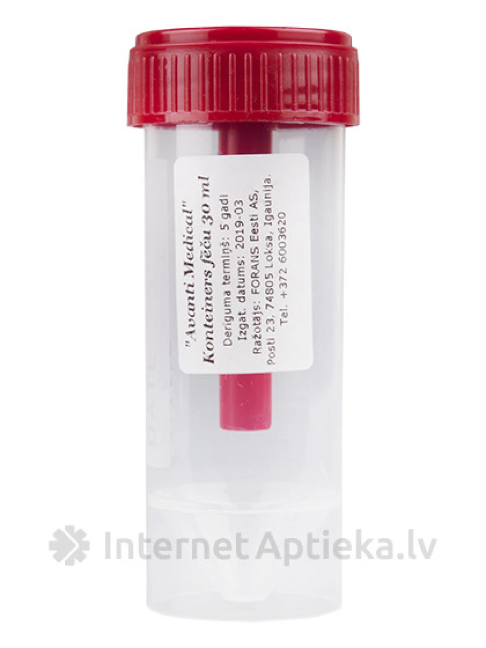 Fekaalikonteiner mittesteriilne, 30 ml | internetaptieka.lv