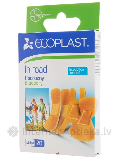 ECOPLAST plāksteru komplekts, Ceļā, 20 gb. | internetaptieka.lv