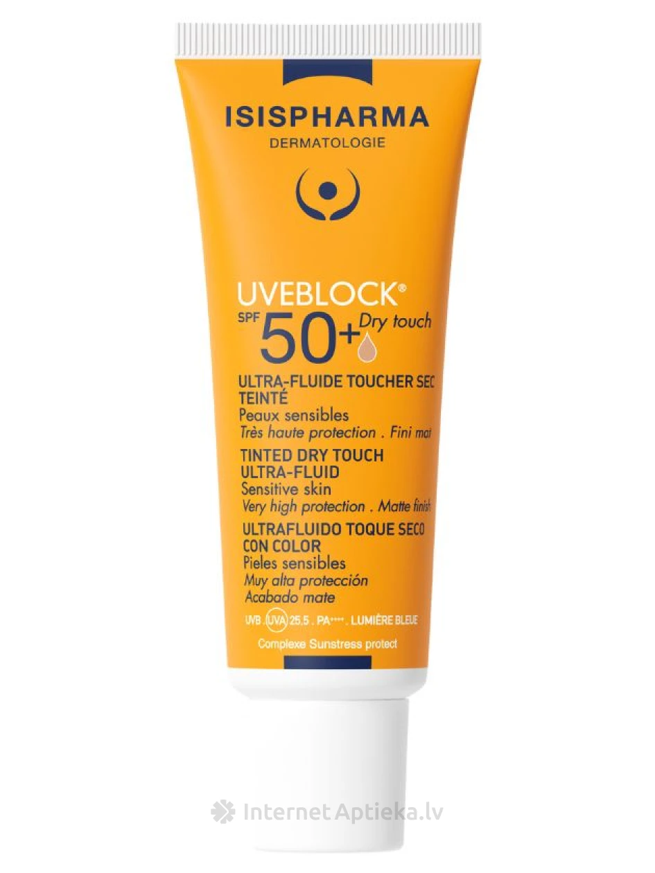 ISISPHARMA UVEBLOCK SPF50+ защитный флюид для жирной кожи, 40 мл | internetaptieka.lv