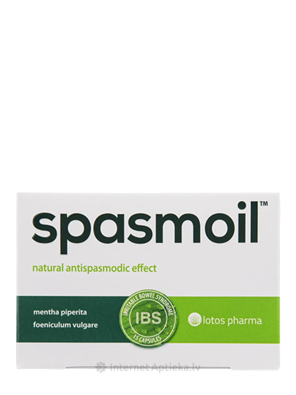 Spasmoil kapslid kõhuspasmidele, 15 kapslit | internetaptieka.lv