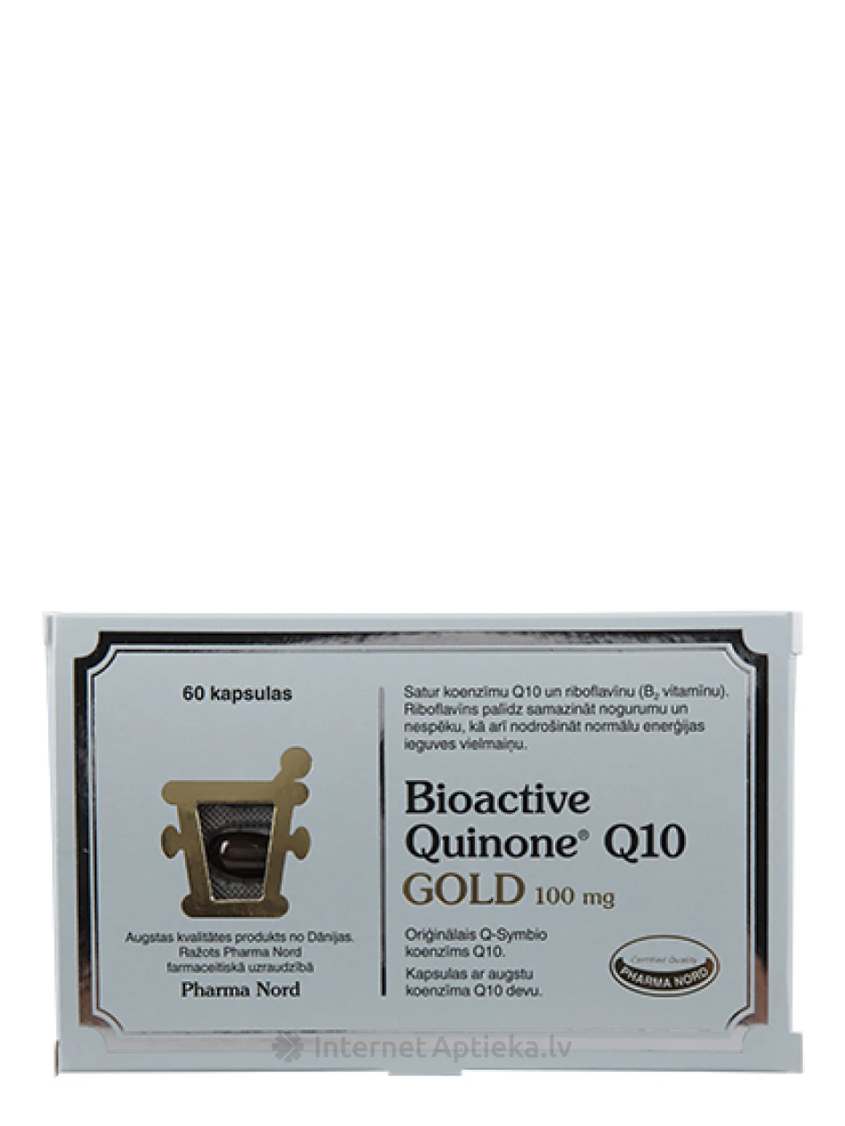 BioActive Quinone Gold 100 mg, 60 tabletti | internetaptieka.lv