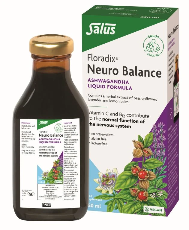 Floradix Neuro Balance ar Ašvagandas ekstraktu, 250 ml
