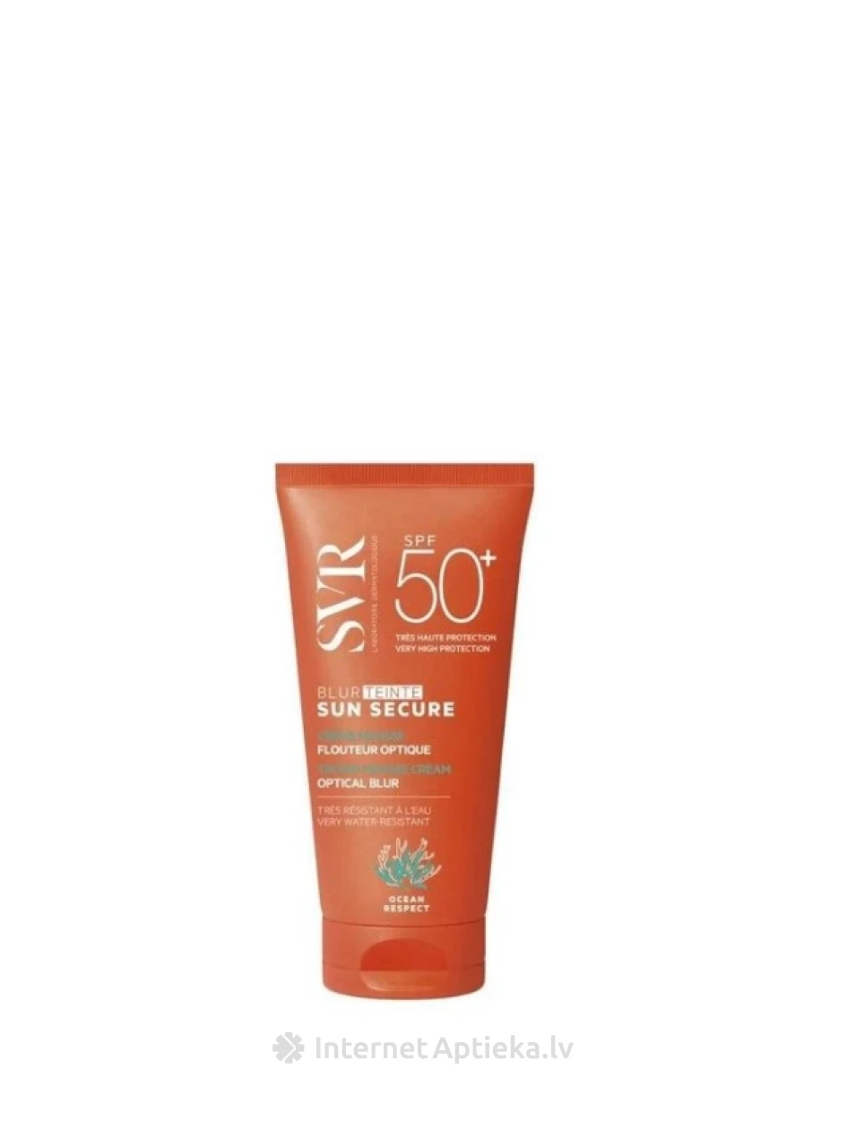 SVR SUN SECURE BLUR TEINTE тональный крем для лица SPF50+, 50 мл | internetaptieka.lv