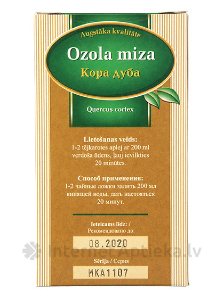 Tēja Ozola miza, 80 g | internetaptieka.lv
