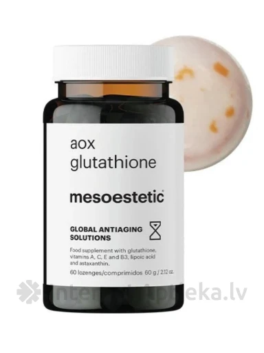 Aox glutathione mesoestetic®, 60 pastilas | internetaptieka.lv