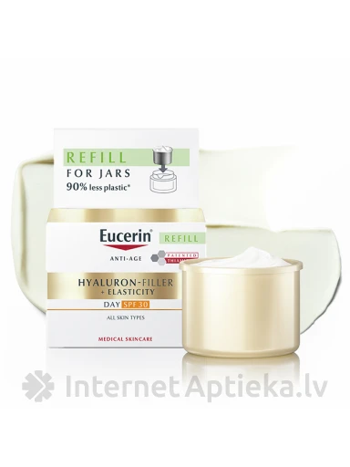 Eucerin Hyaluron-Filler + Elasticity päevakreem koos SPF 30 täitke pakend, 50 ml | internetaptieka.lv