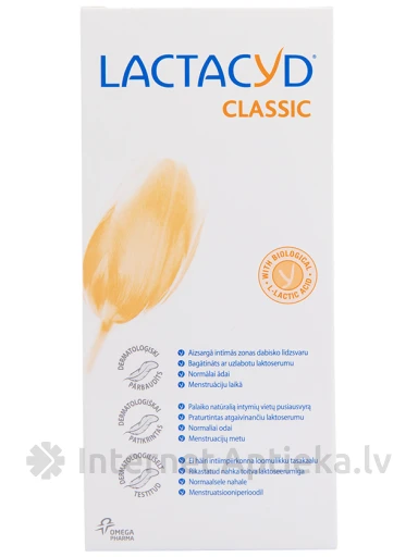 Lactacyd Classic losjons ikdienas intīmai higiēnai, 200 ml | internetaptieka.lv