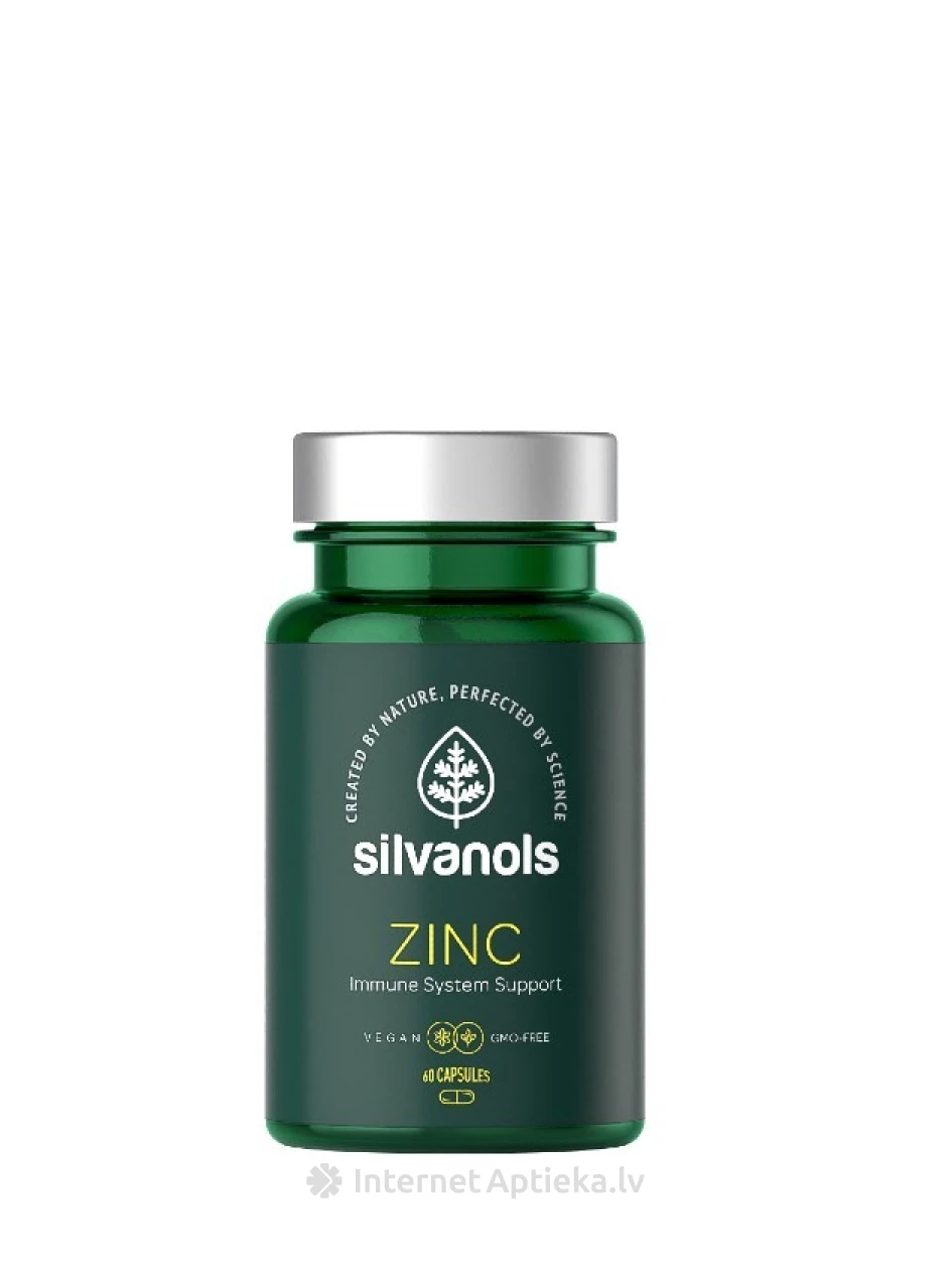 Silvanols Zinc, 60 капсул | internetaptieka.lv