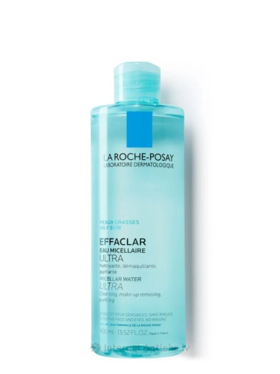 La Roche Posay Effaclar eau Micellaire мицеллярная вода для жирной и чувствительной кожи, 400 мл | internetaptieka.lv