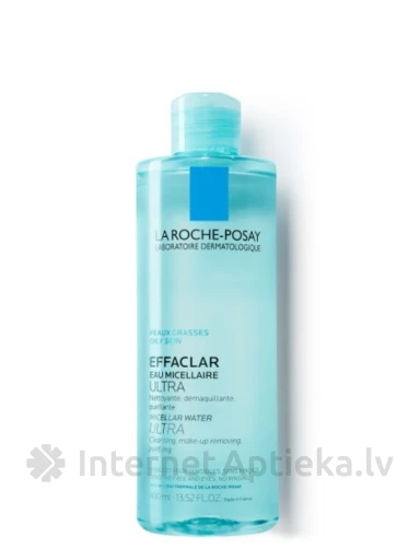La Roche Posay Effaclar eau Micellaire мицеллярная вода для жирной и чувствительной кожи, 400 мл | internetaptieka.lv