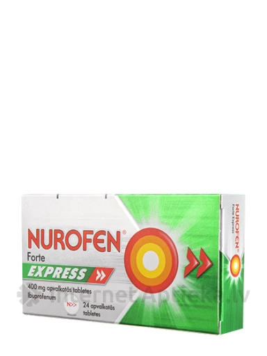 Nurofen forte express 400 мг, 24 таблетки | internetaptieka.lv