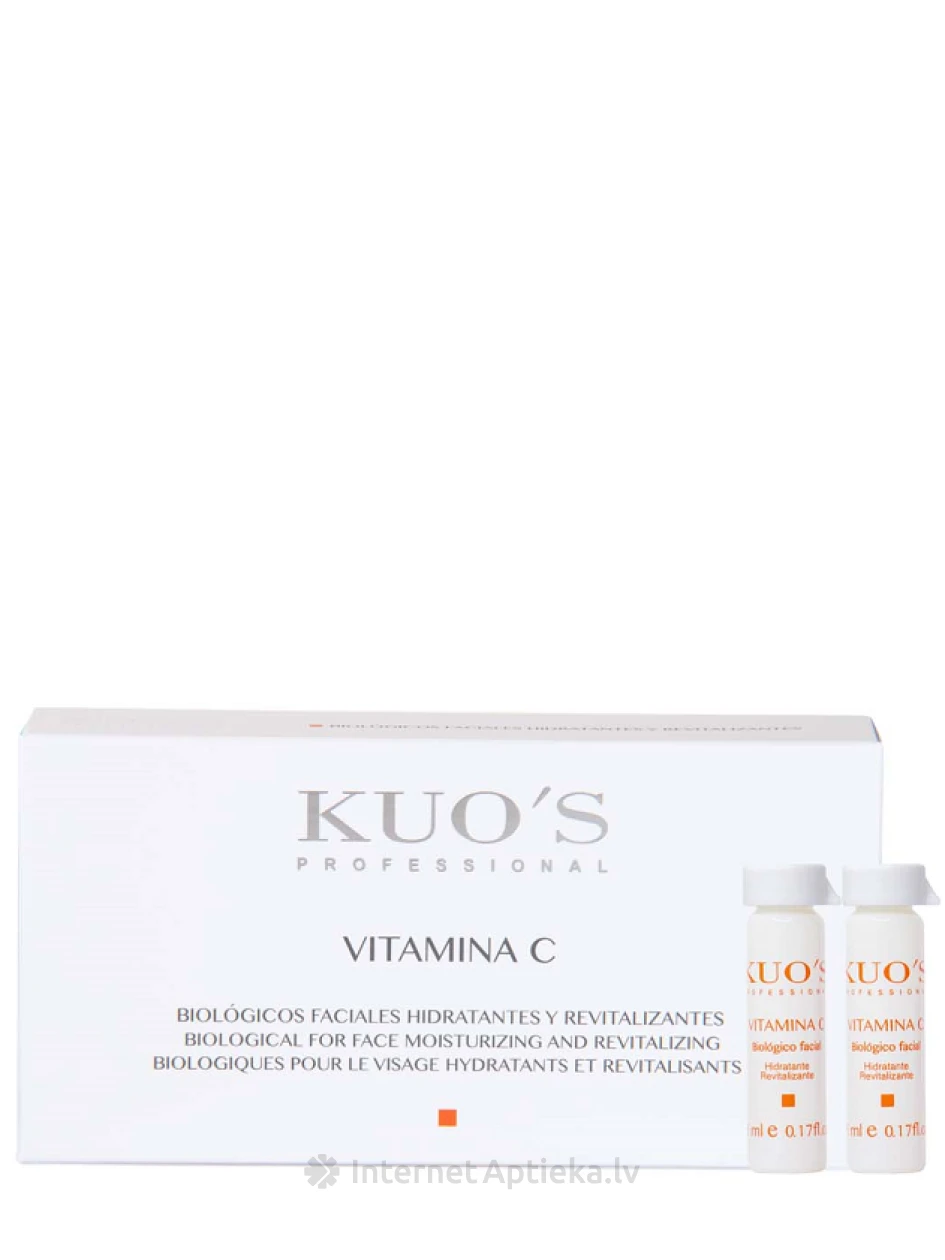 KUO’S VITAMIN C Bioloogiline näokontsentraat, 6*5 ml | internetaptieka.lv